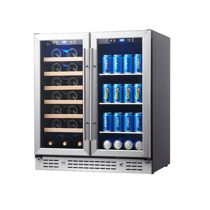 Kings Bottle 30" Combination Beer and Wine Cooler with Low-E Glass Door