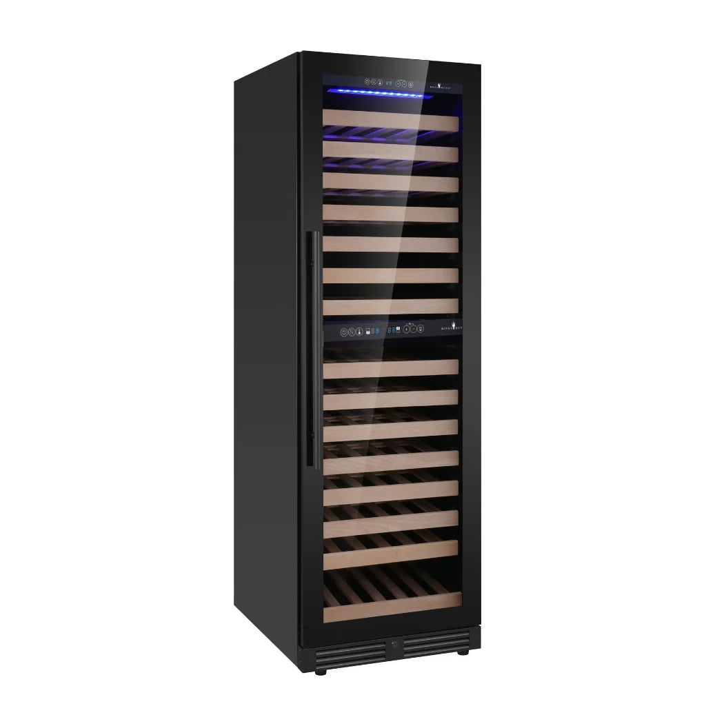 Kings Bottle Upright Low-E Glass Door Dual Zone Large Wine Cooler