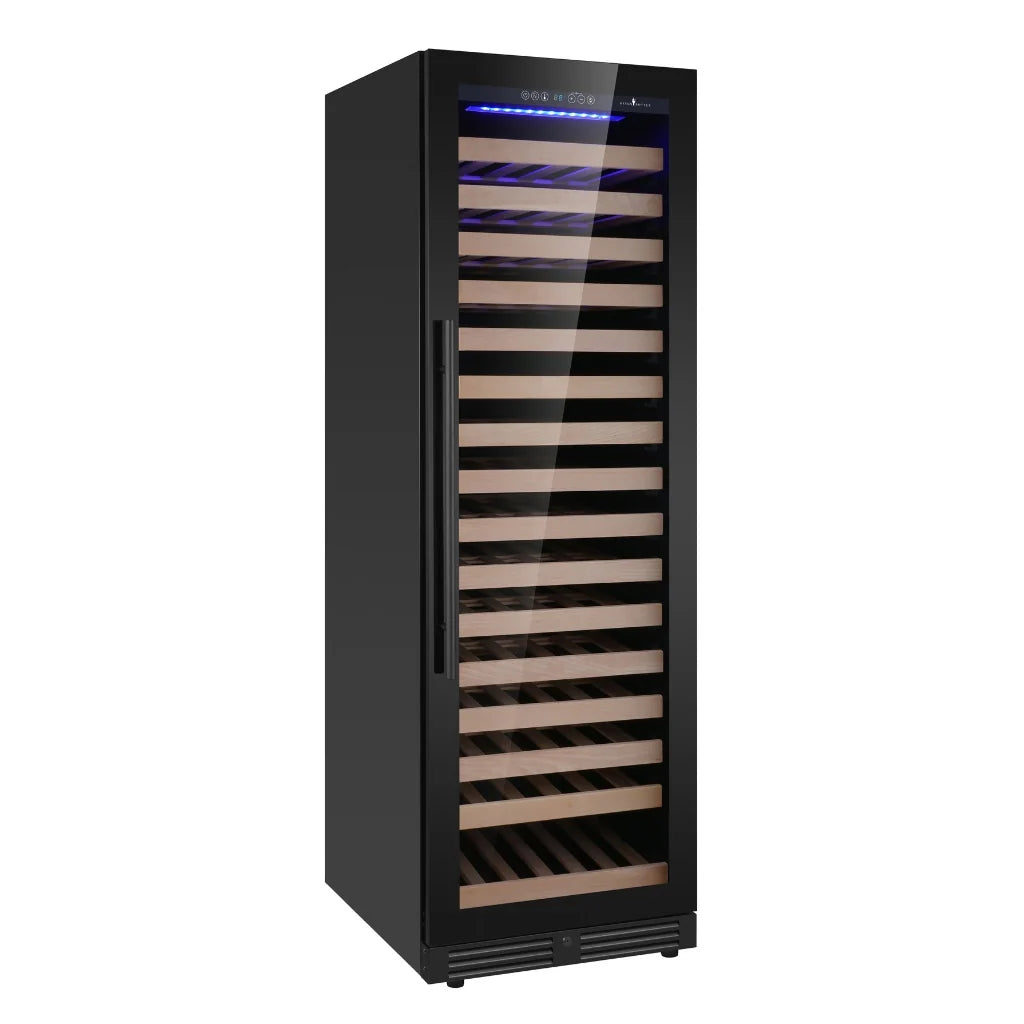 Kings Bottle Upright Single Zone Large Wine Cooler With Low-E Glass Door