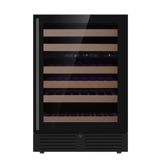 Kings Bottle 24 Inch Under Counter LOW-E Glass Door Dual Zone Wine Cooler