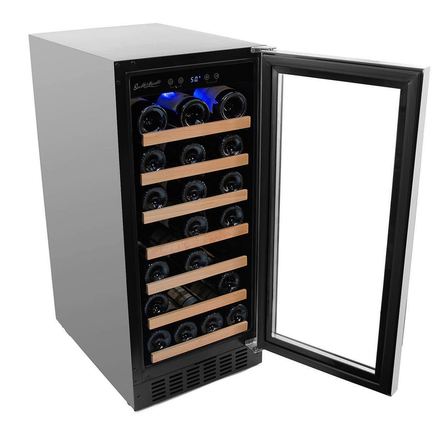 Smith & Hanks 34 Bottle Single Zone Under Counter Wine Cooler