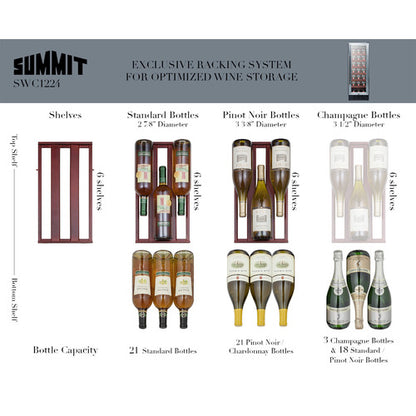 Summit 12" wide Built-In Wine Cellar